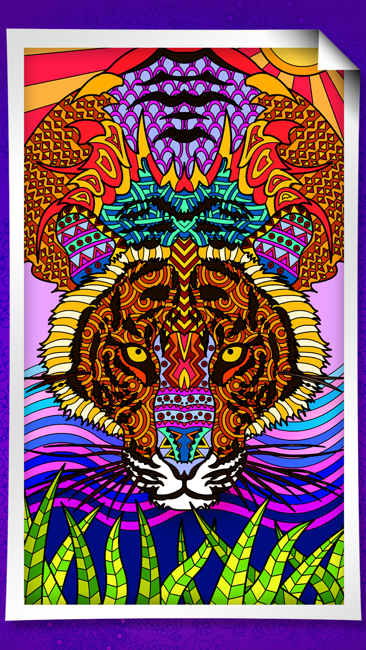 اسکرین شات 4 برنامه Coloring book for adults