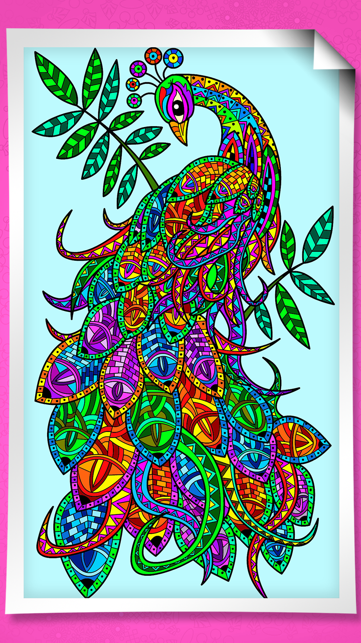 اسکرین شات 2 برنامه Coloring book for adults