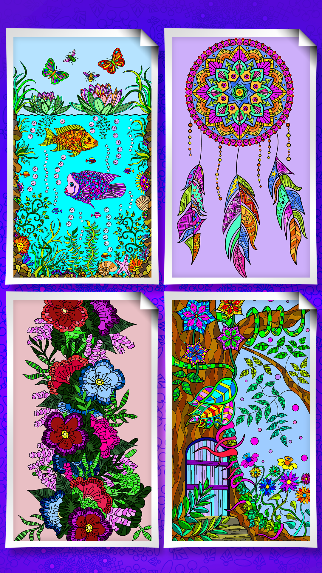 اسکرین شات 7 برنامه Coloring book for adults