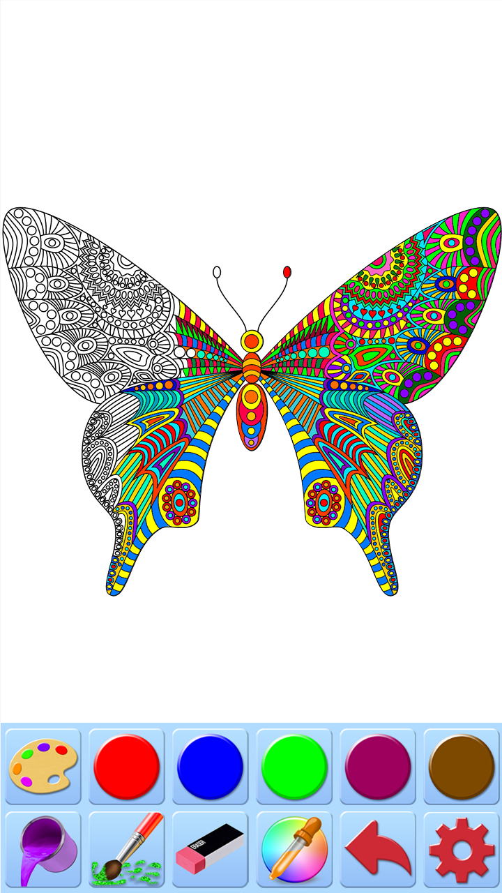 اسکرین شات 3 برنامه Coloring book for adults