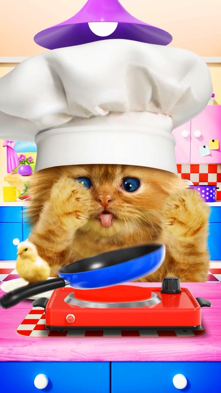 اسکرین شات 5 برنامه Talking baby cat. Talking game