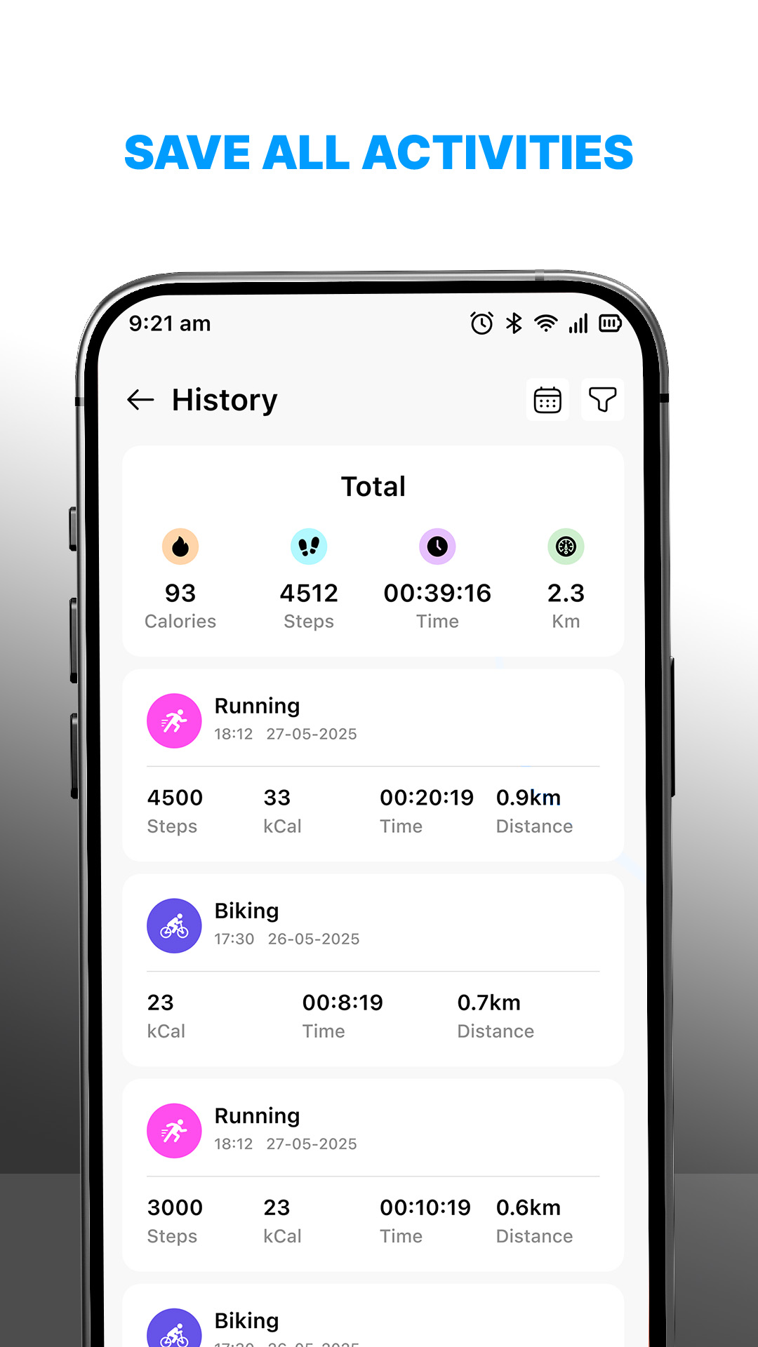 اسکرین شات 3 برنامه Pedometer: Run & Step Tracker