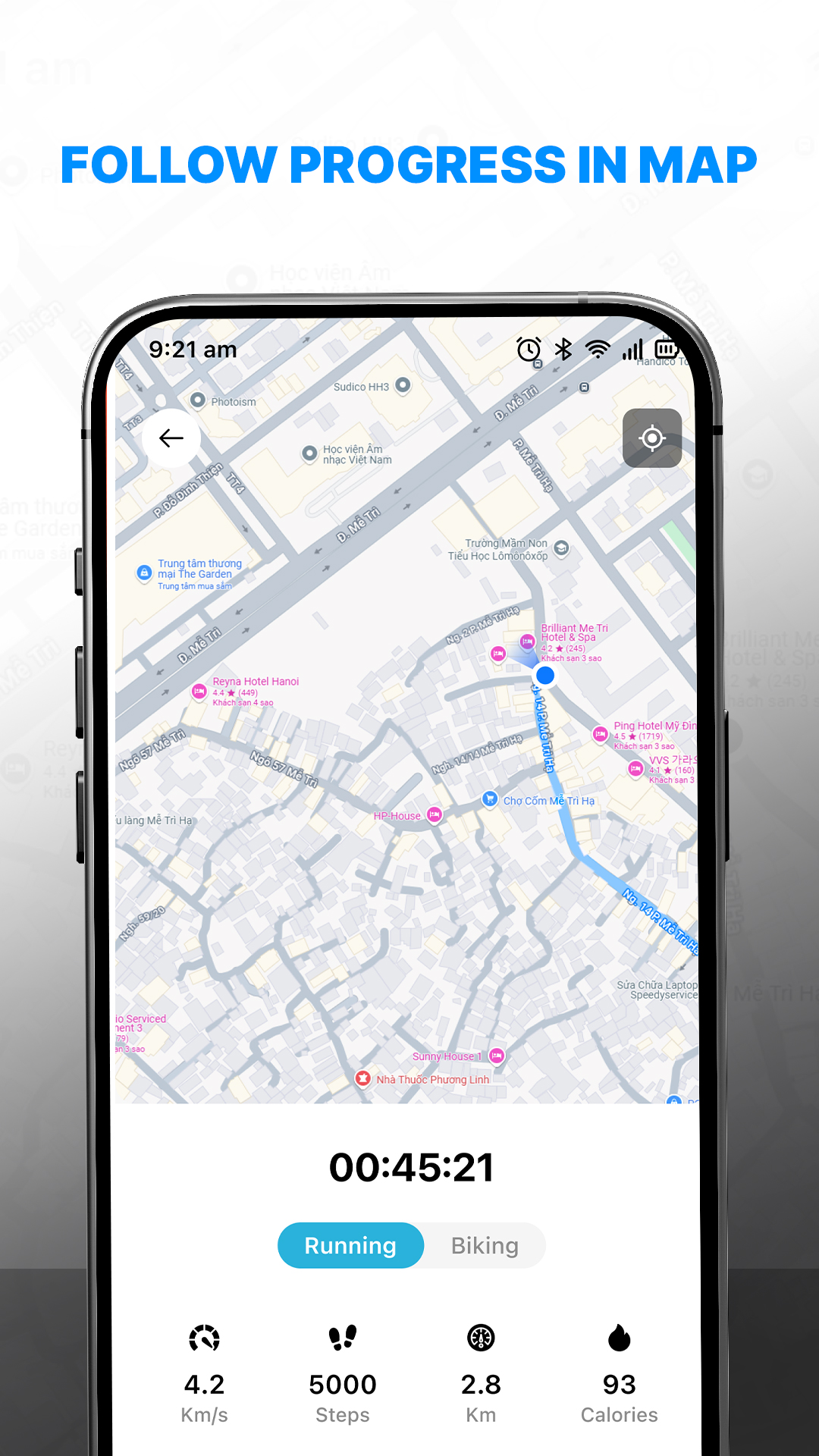 اسکرین شات 2 برنامه Pedometer: Run & Step Tracker
