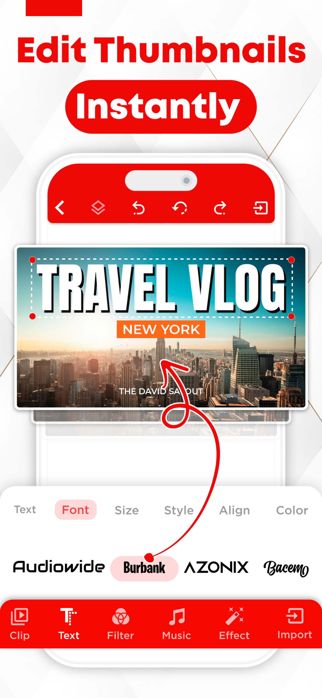 اسکرین شات 3 برنامه Thumbnail Maker - Channel art