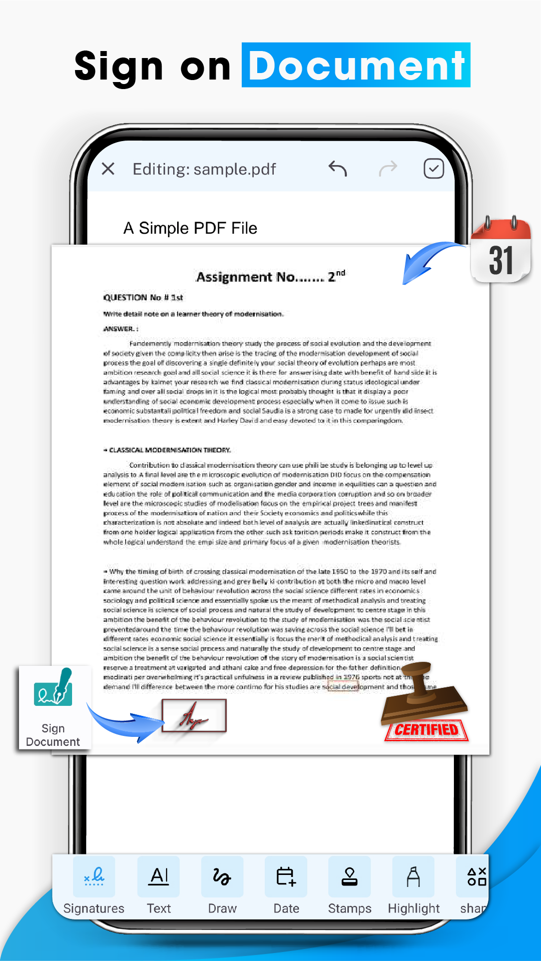اسکرین شات 5 برنامه Electronic Signature Maker