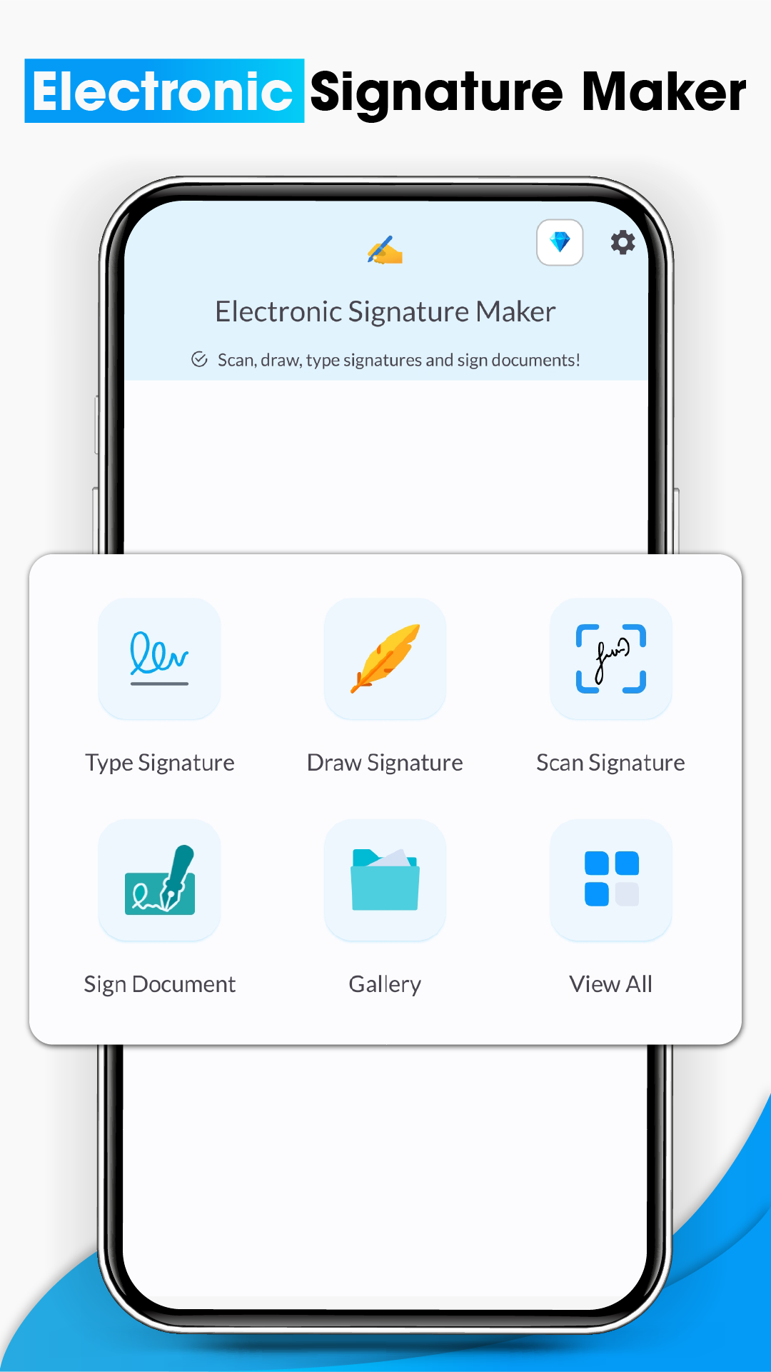 اسکرین شات 2 برنامه Electronic Signature Maker