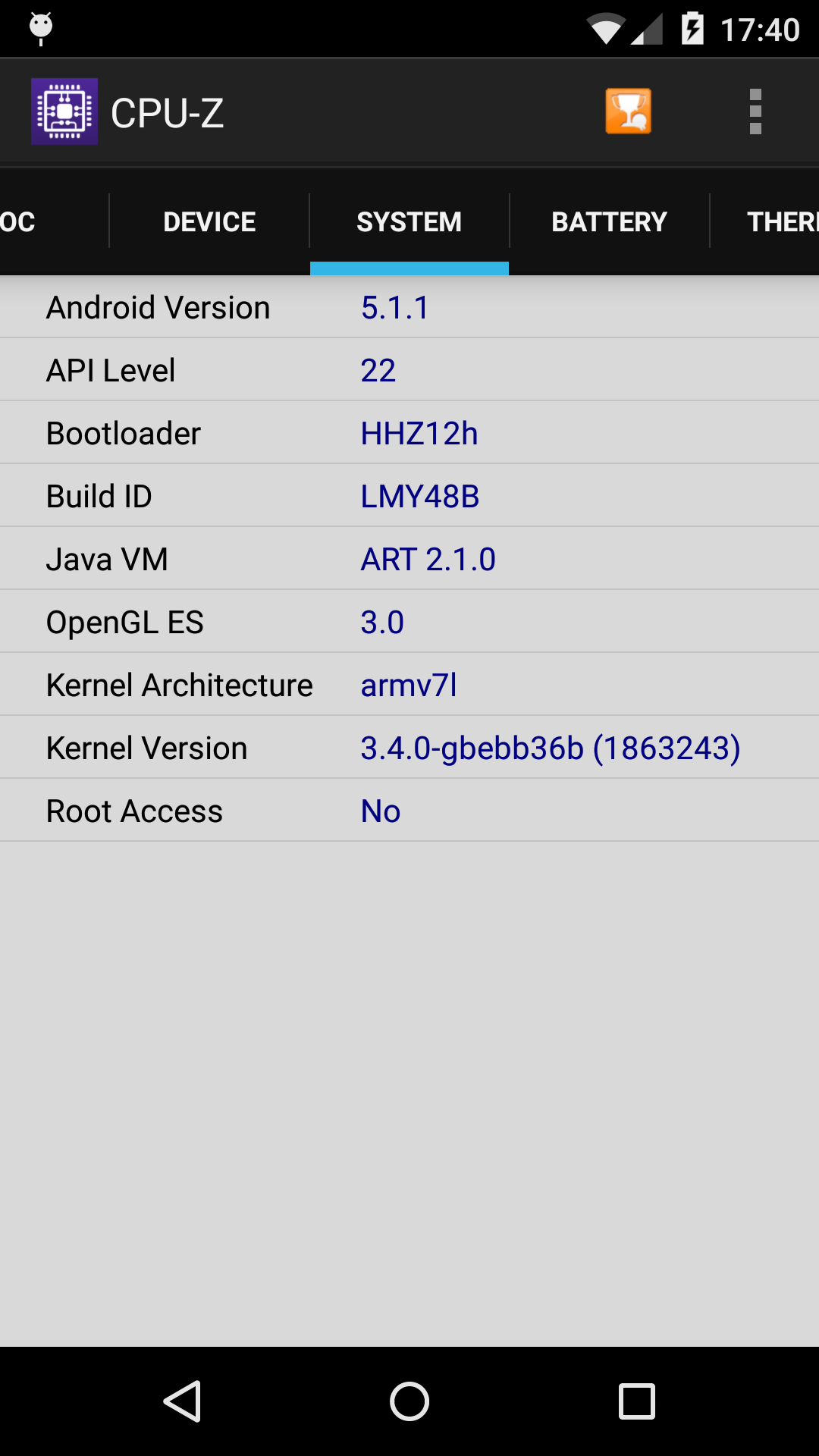 اسکرین شات 3 برنامه CPU-Z