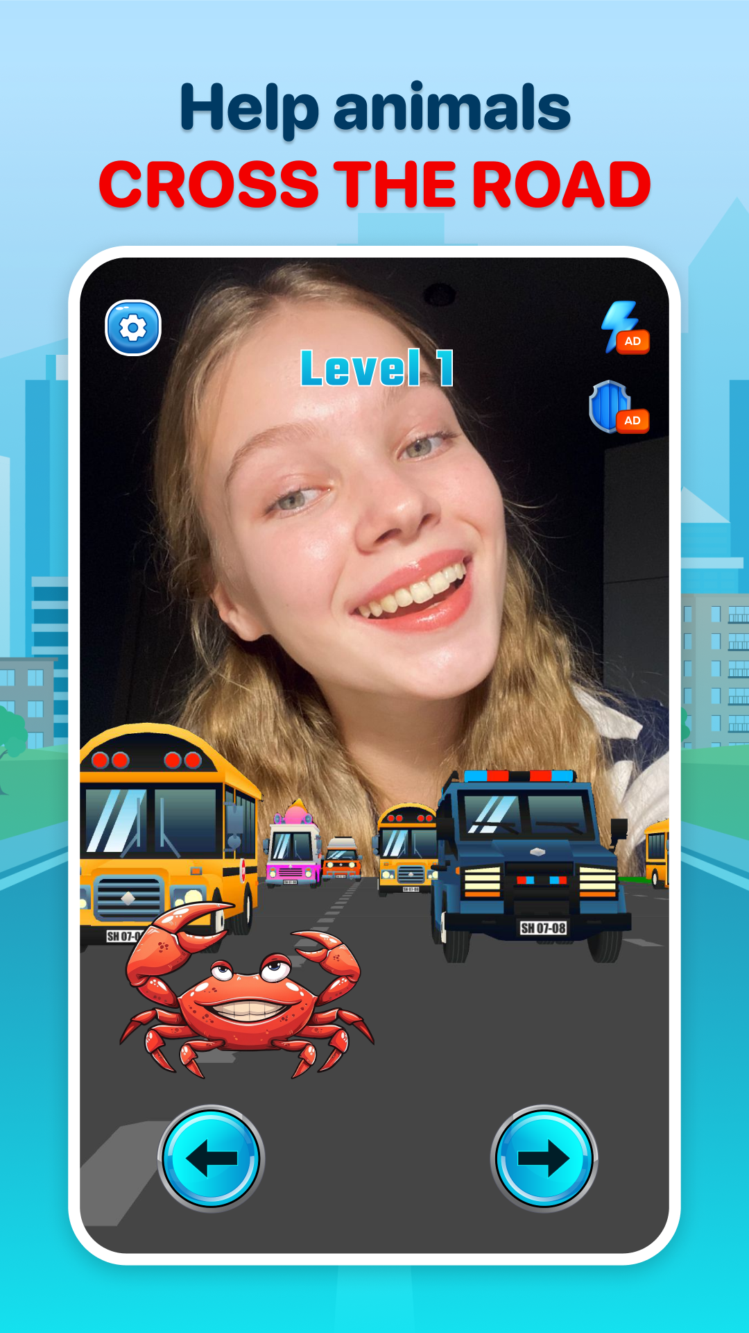 اسکرین شات 1 بازی Crossify: Cross Road Challenge