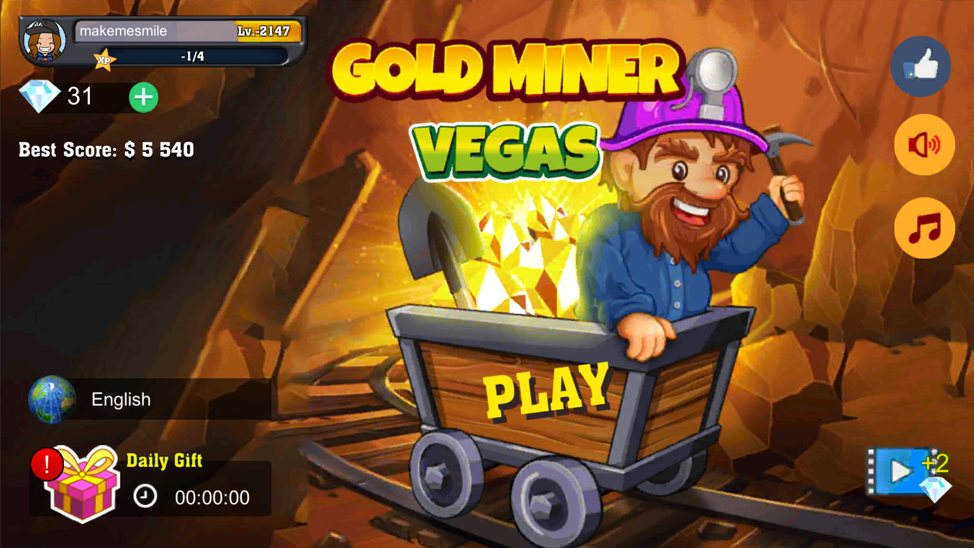 اسکرین شات 1 بازی Gold Miner Vegas