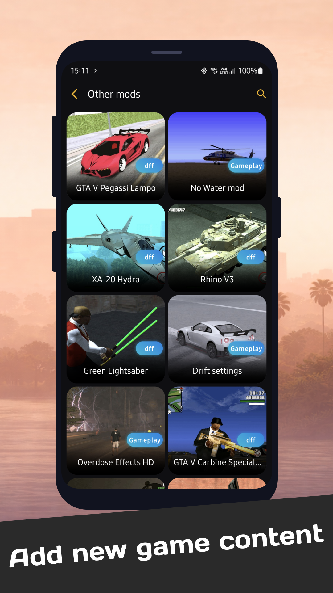 اسکرین شات 3 برنامه CLEO MOD Master: Mods & Cheats