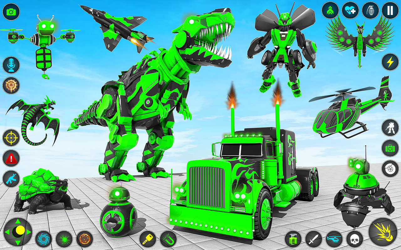 اسکرین شات 2 بازی Multi Robot Car Transform Game