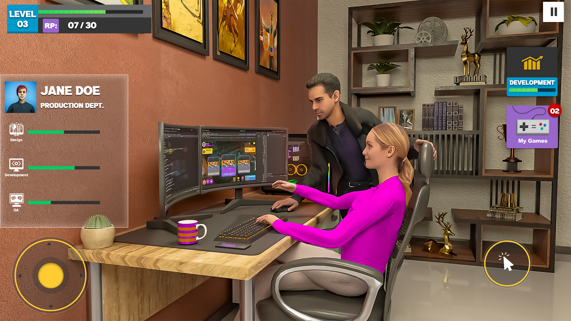 اسکرین شات 2 بازی Game Dev Story 3D Simulator