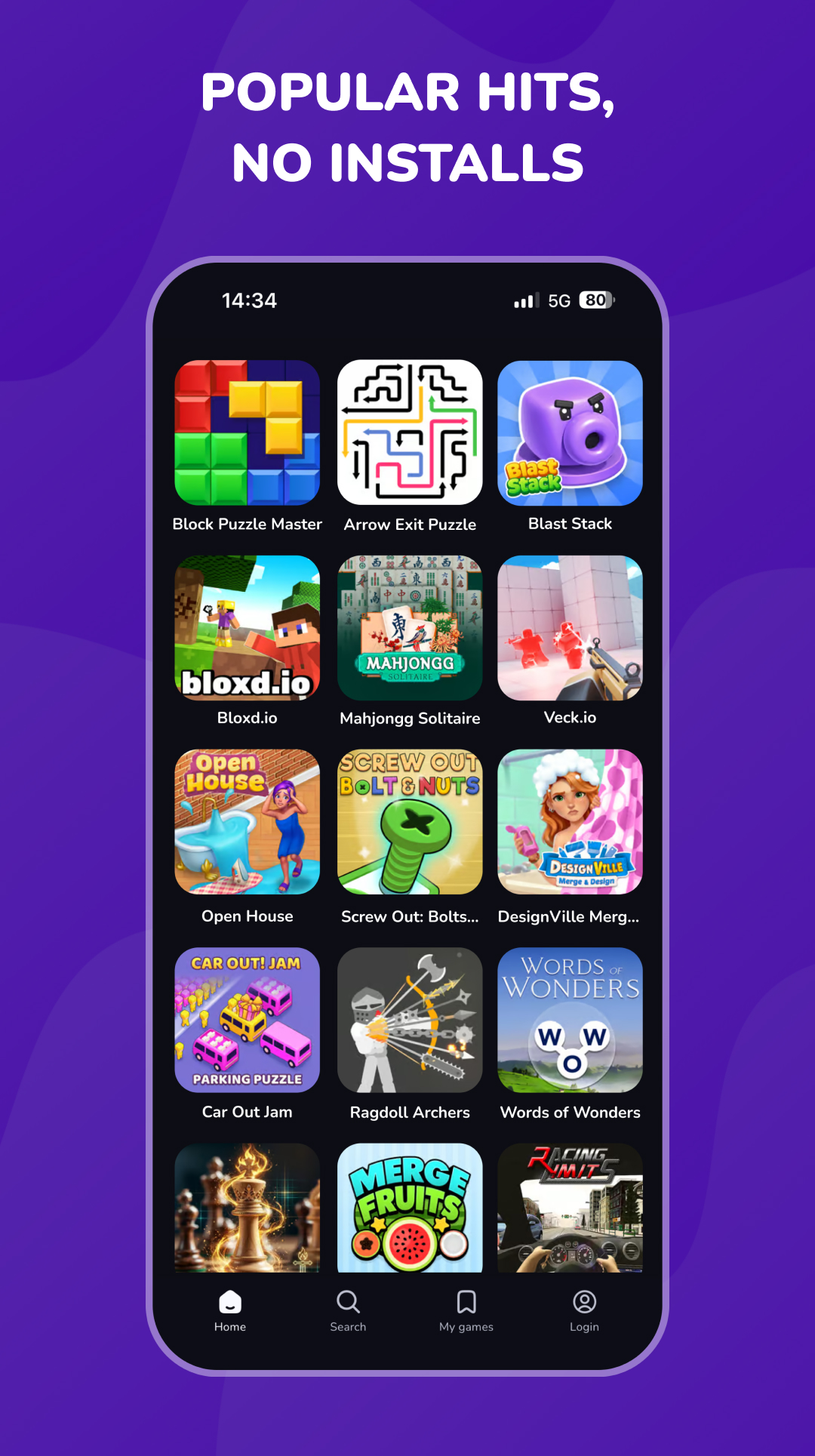 اسکرین شات 2 برنامه CrazyGames: Play 2500+ Games