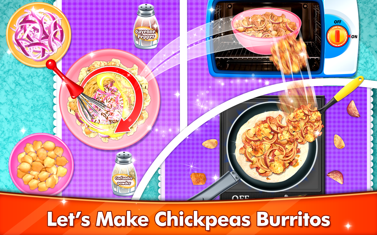 اسکرین شات 2 بازی Vegan Food Cooking Game