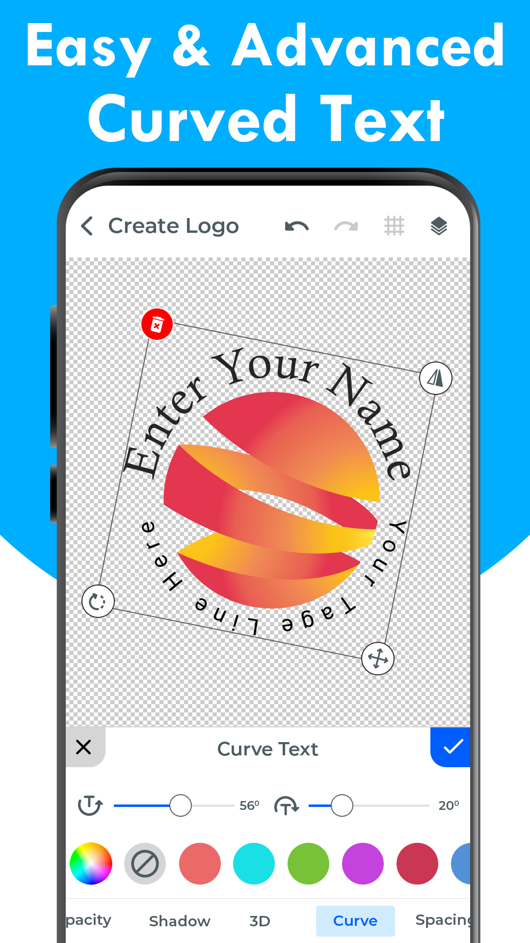 اسکرین شات 2 برنامه Logo Maker and Logo Creator