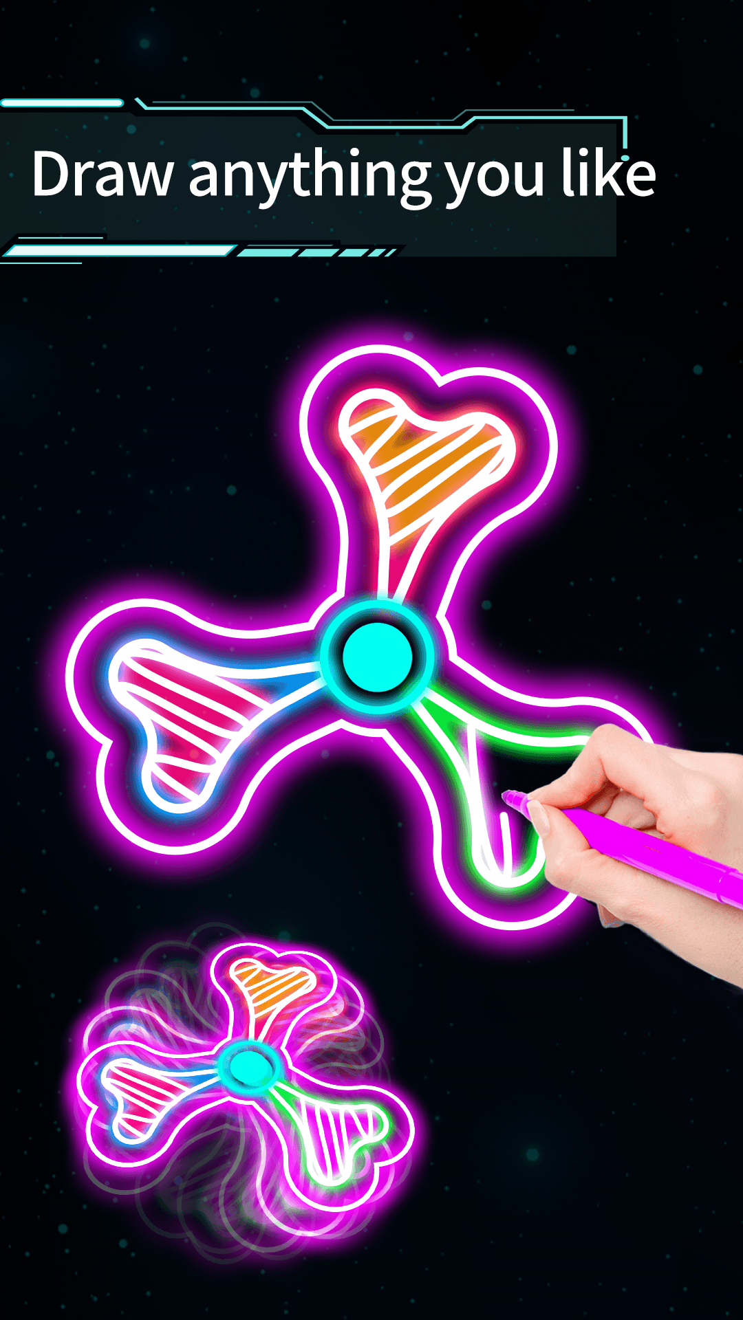 اسکرین شات 5 بازی Draw Finger Spinner