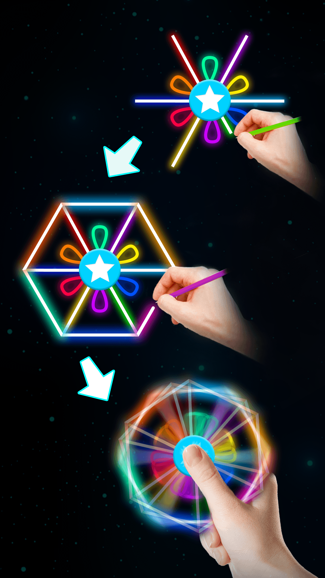 اسکرین شات 2 بازی Draw Finger Spinner