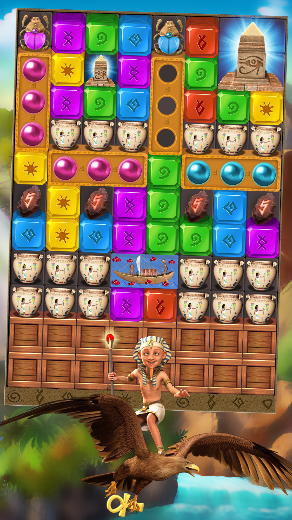 اسکرین شات 6 بازی Gems Blast: Ancient Temple