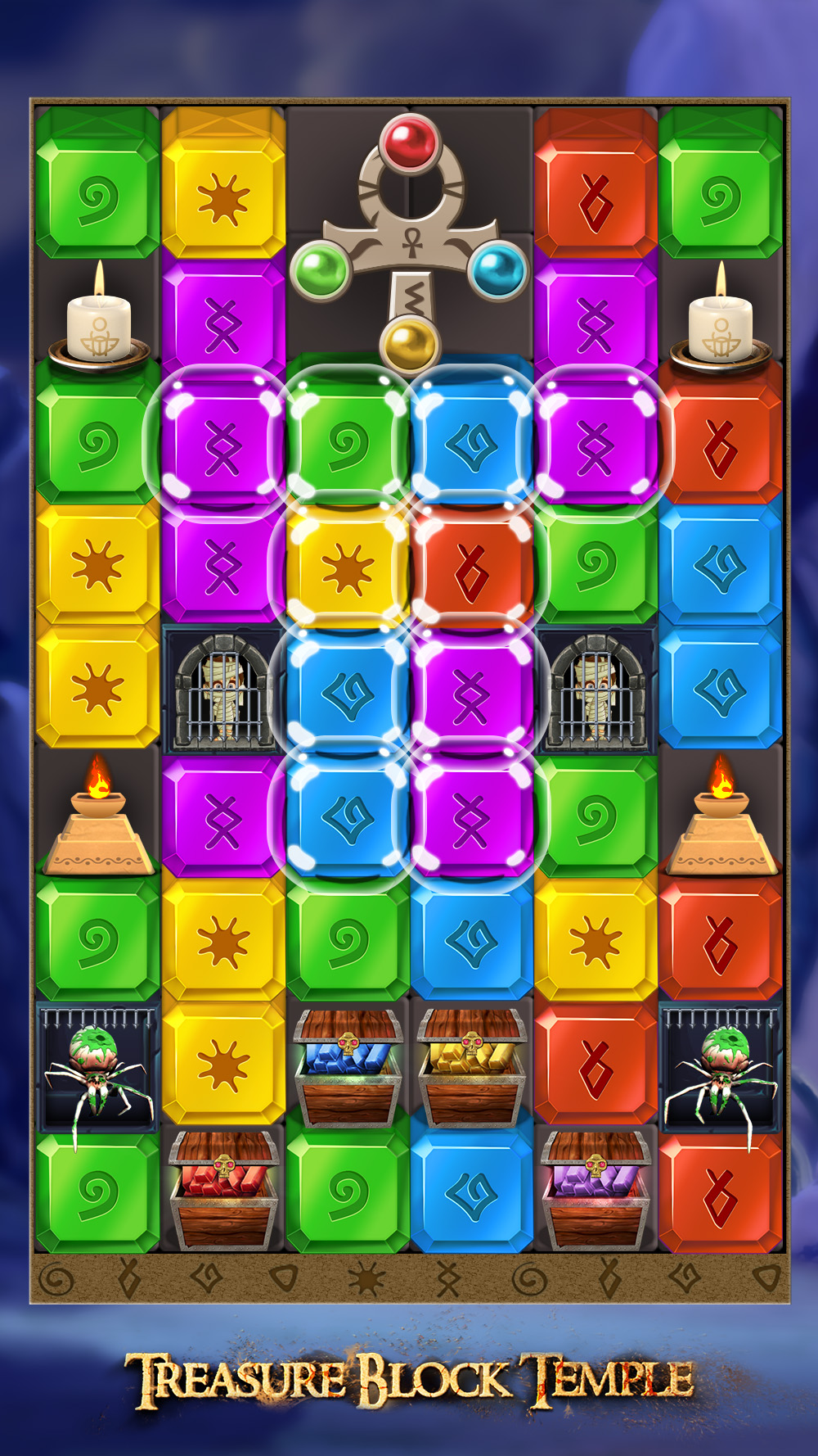 اسکرین شات 5 بازی Gems Blast: Ancient Temple