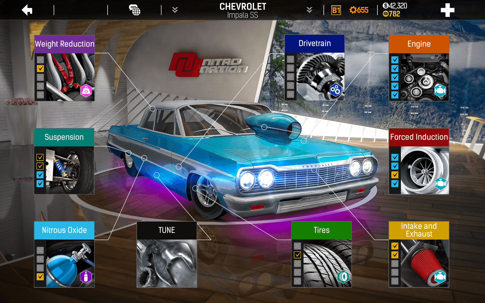 اسکرین شات 3 بازی Nitro Nation: Car Racing Game