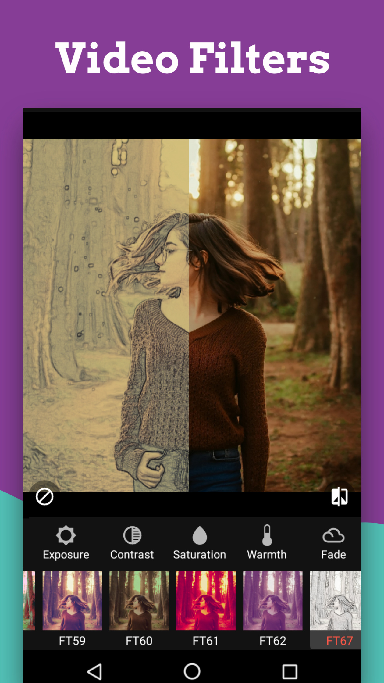 اسکرین شات 6 برنامه Text on Video & Video Editor