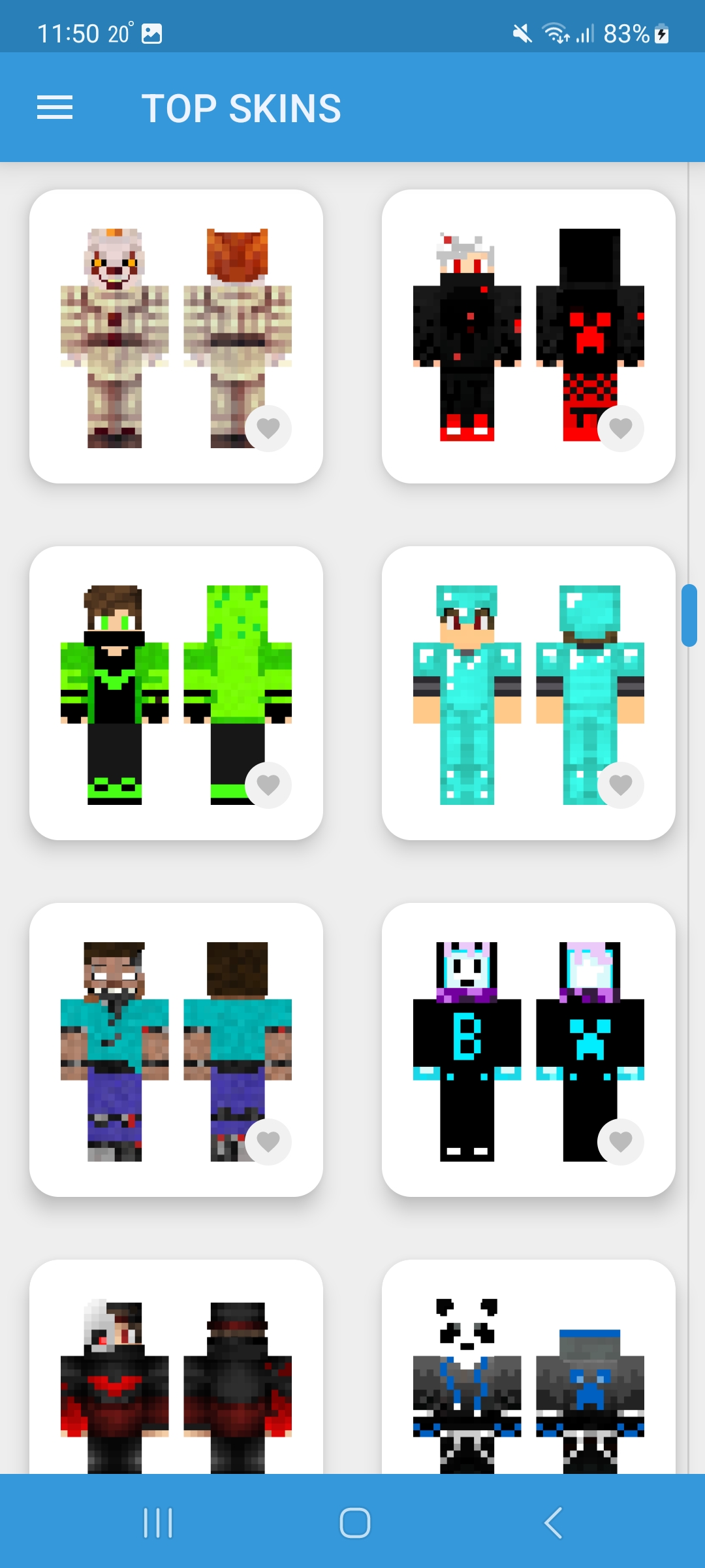 اسکرین شات 3 برنامه Boys Skins for Minecraft PE