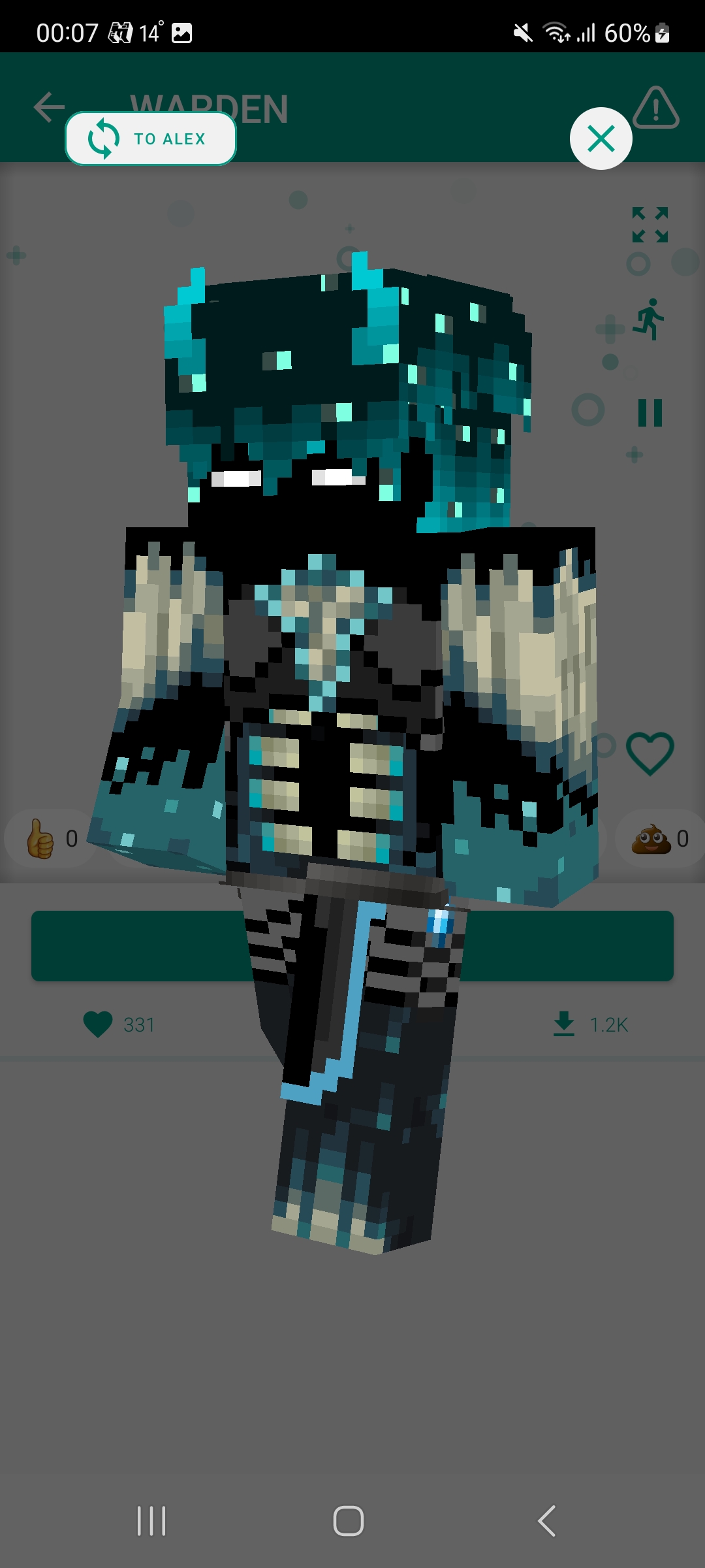 اسکرین شات 4 برنامه HD Skins for Minecraft 128x128