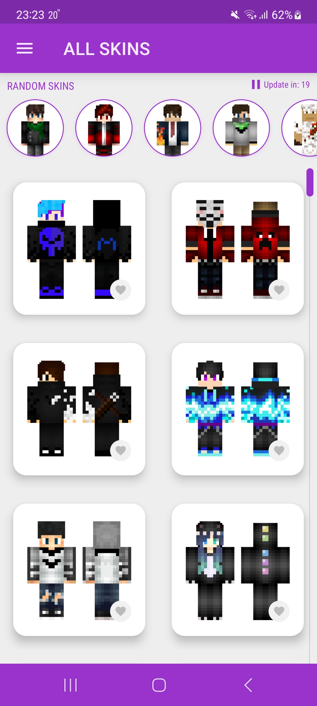 اسکرین شات 1 برنامه PvP Skins for Minecraft