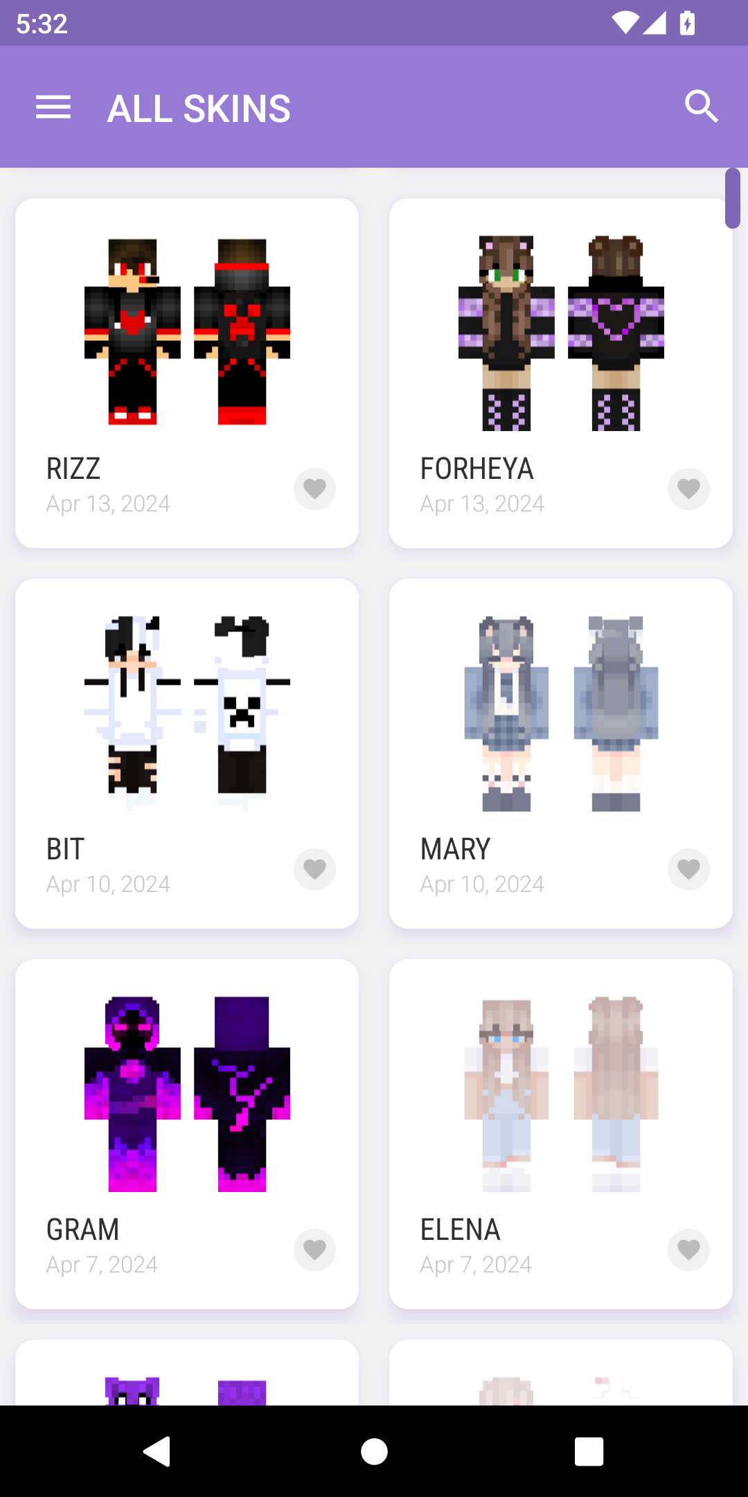 اسکرین شات 7 برنامه Skins for Minecraft 2