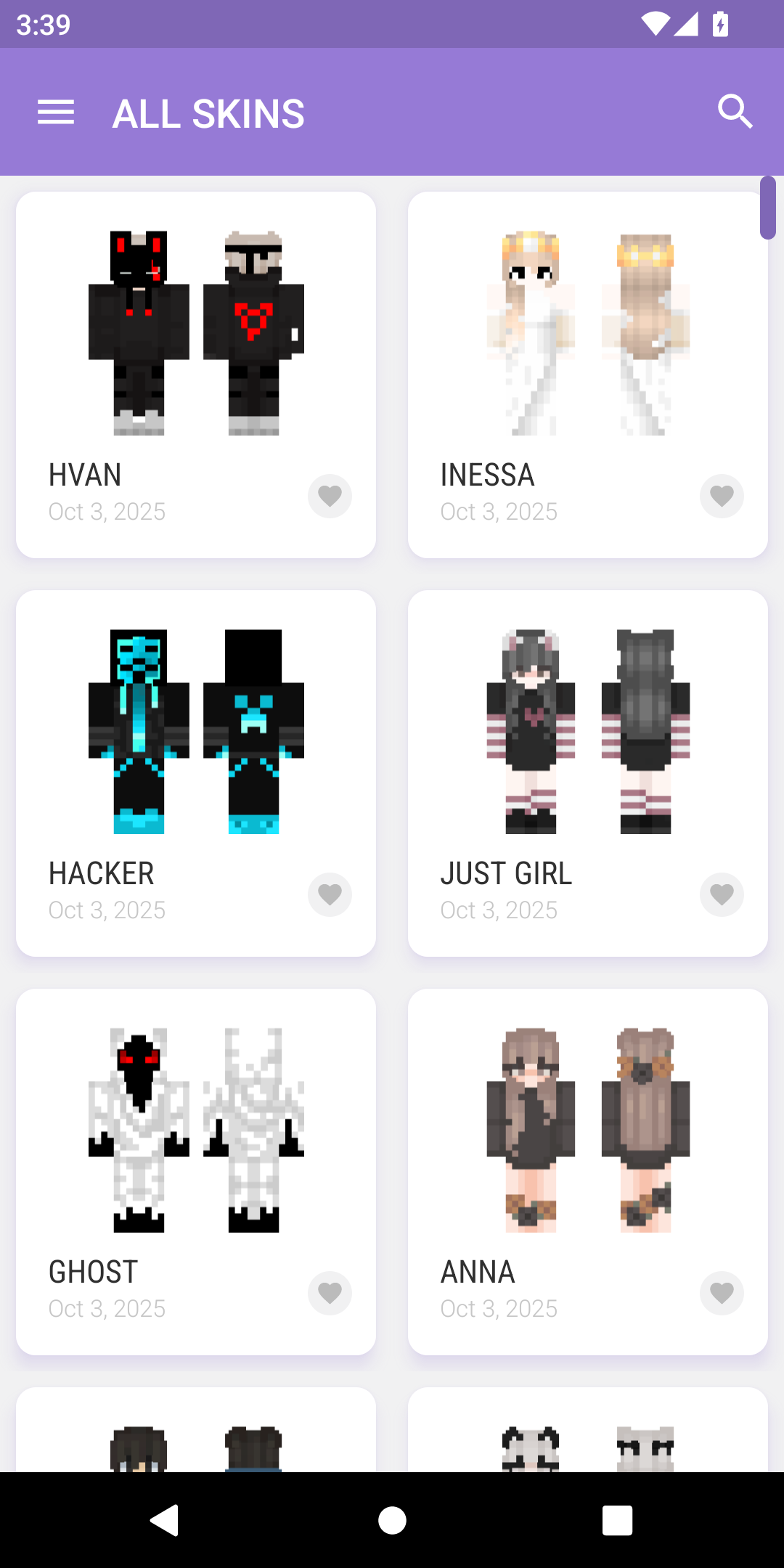 اسکرین شات 1 برنامه Skins for Minecraft 2