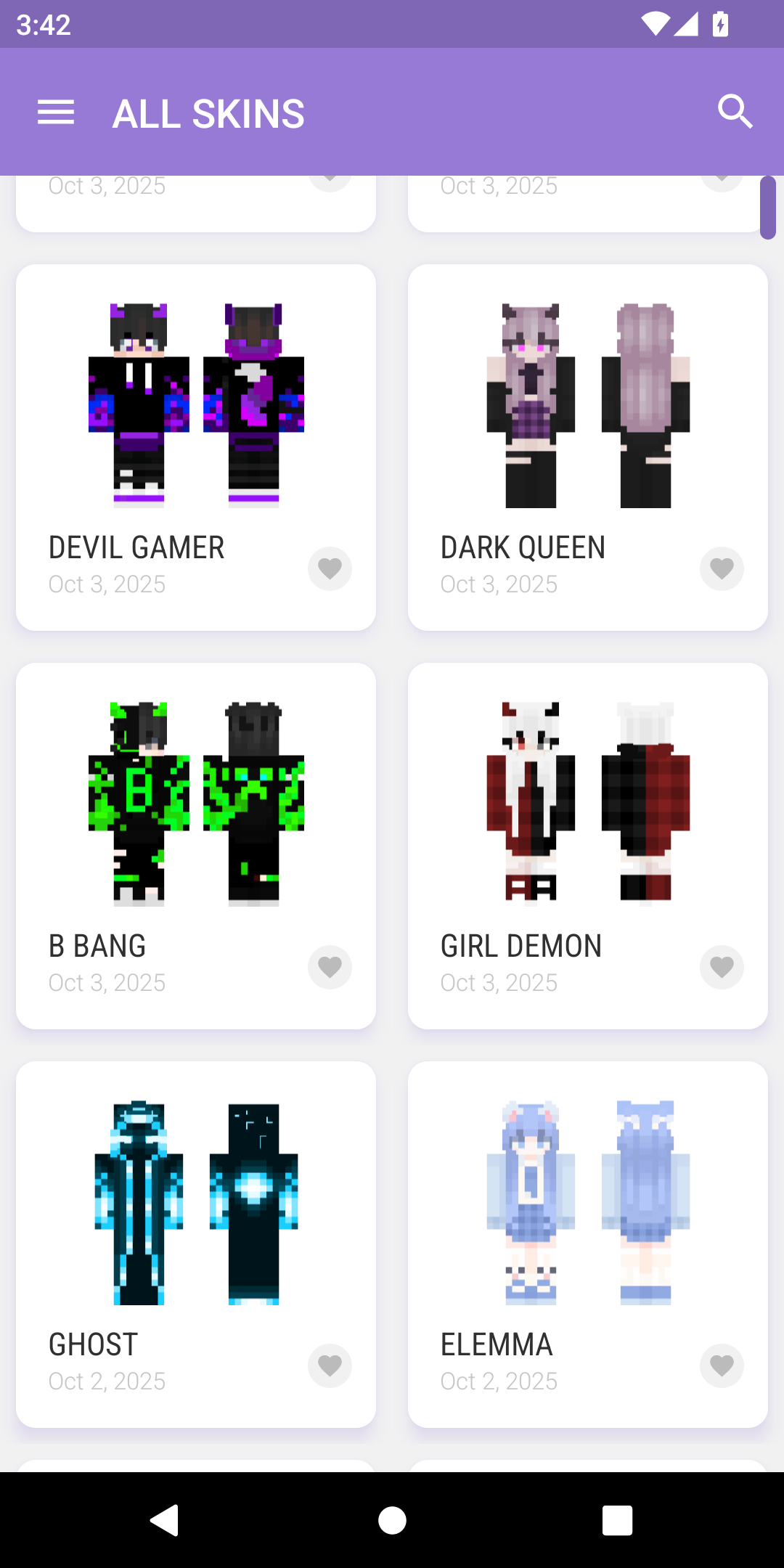 اسکرین شات 3 برنامه Skins for Minecraft 2