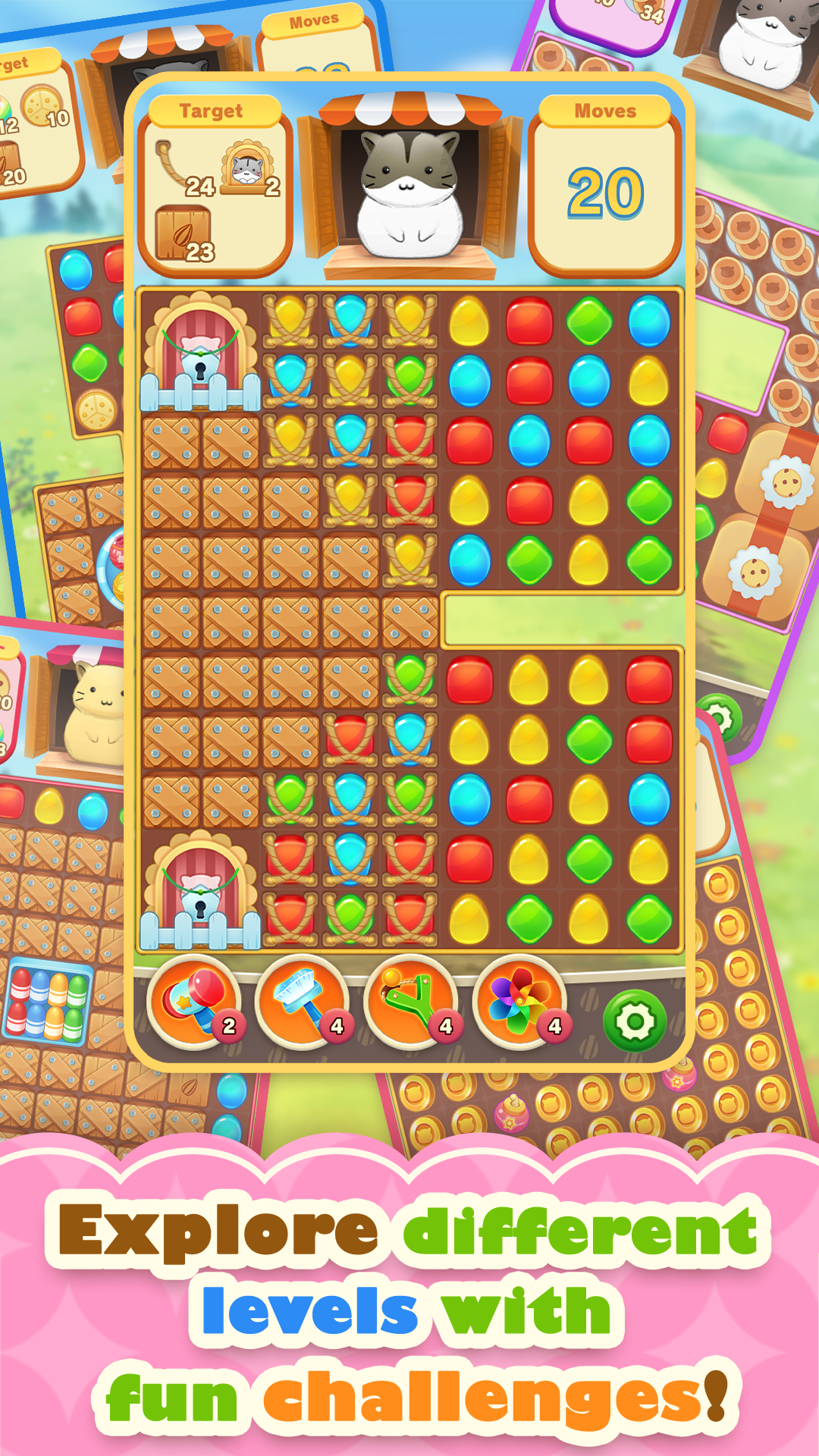 اسکرین شات 8 بازی Hamster Life match and home