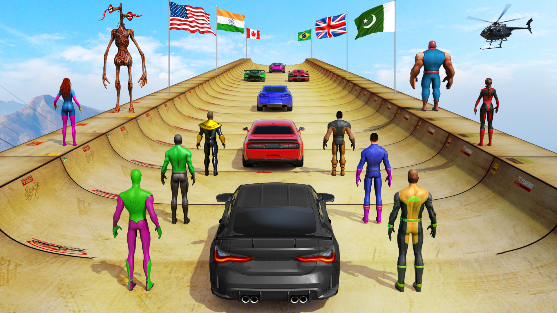 اسکرین شات 1 بازی Mega Ramp Car Stunt Hero Games