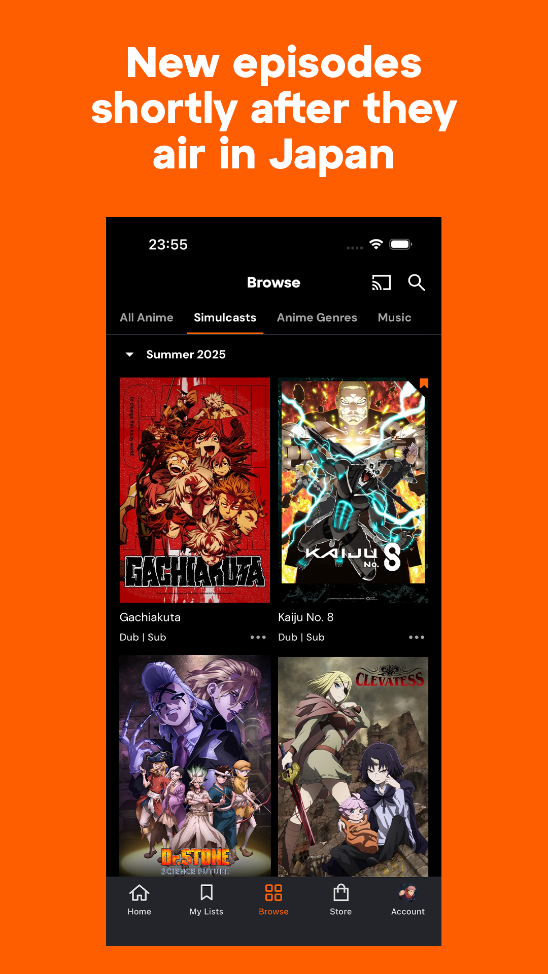 اسکرین شات 2 برنامه Crunchyroll: Anime Streaming