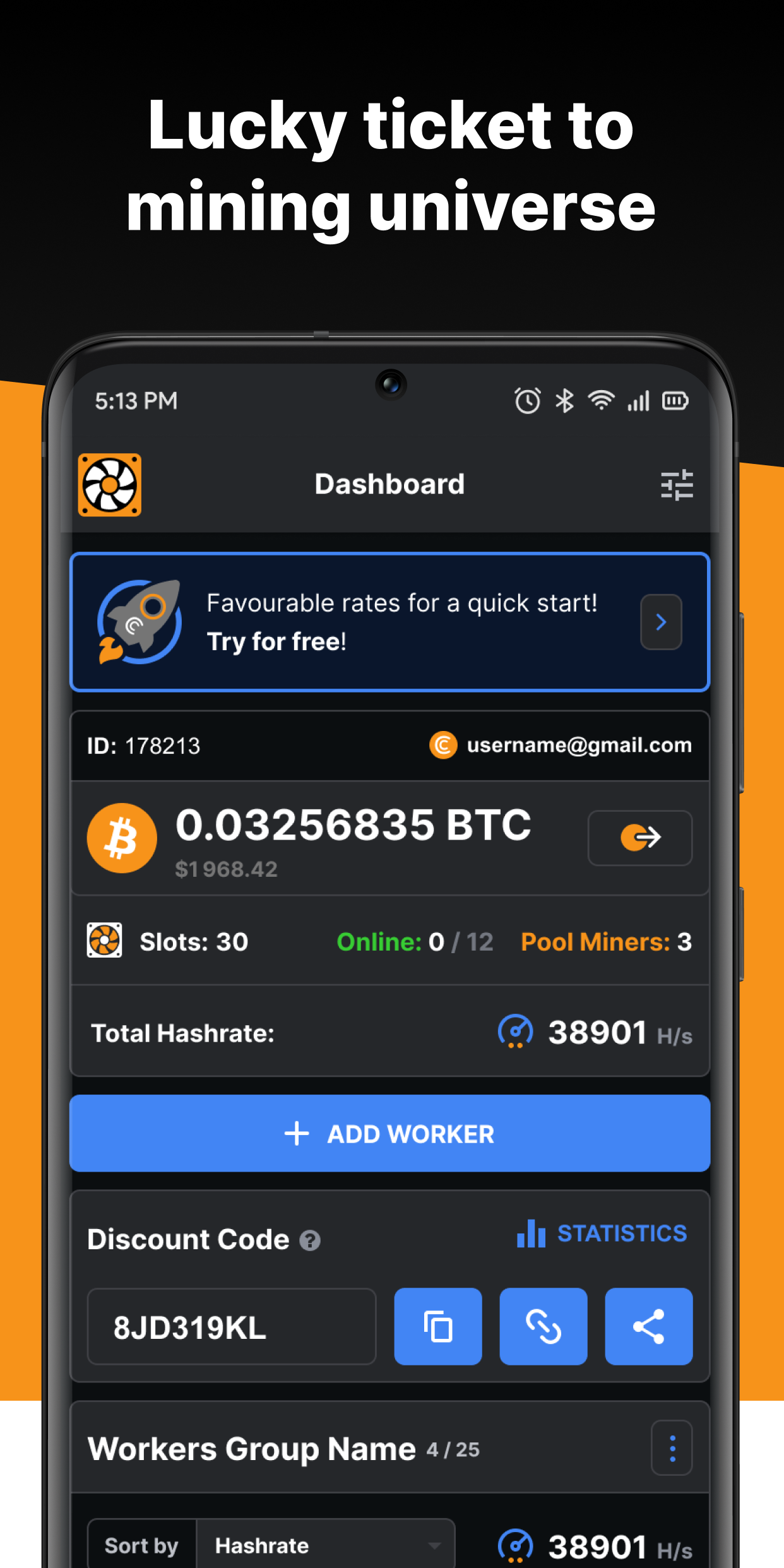 اسکرین شات 1 برنامه CryptoTab Farm: Digital Gold