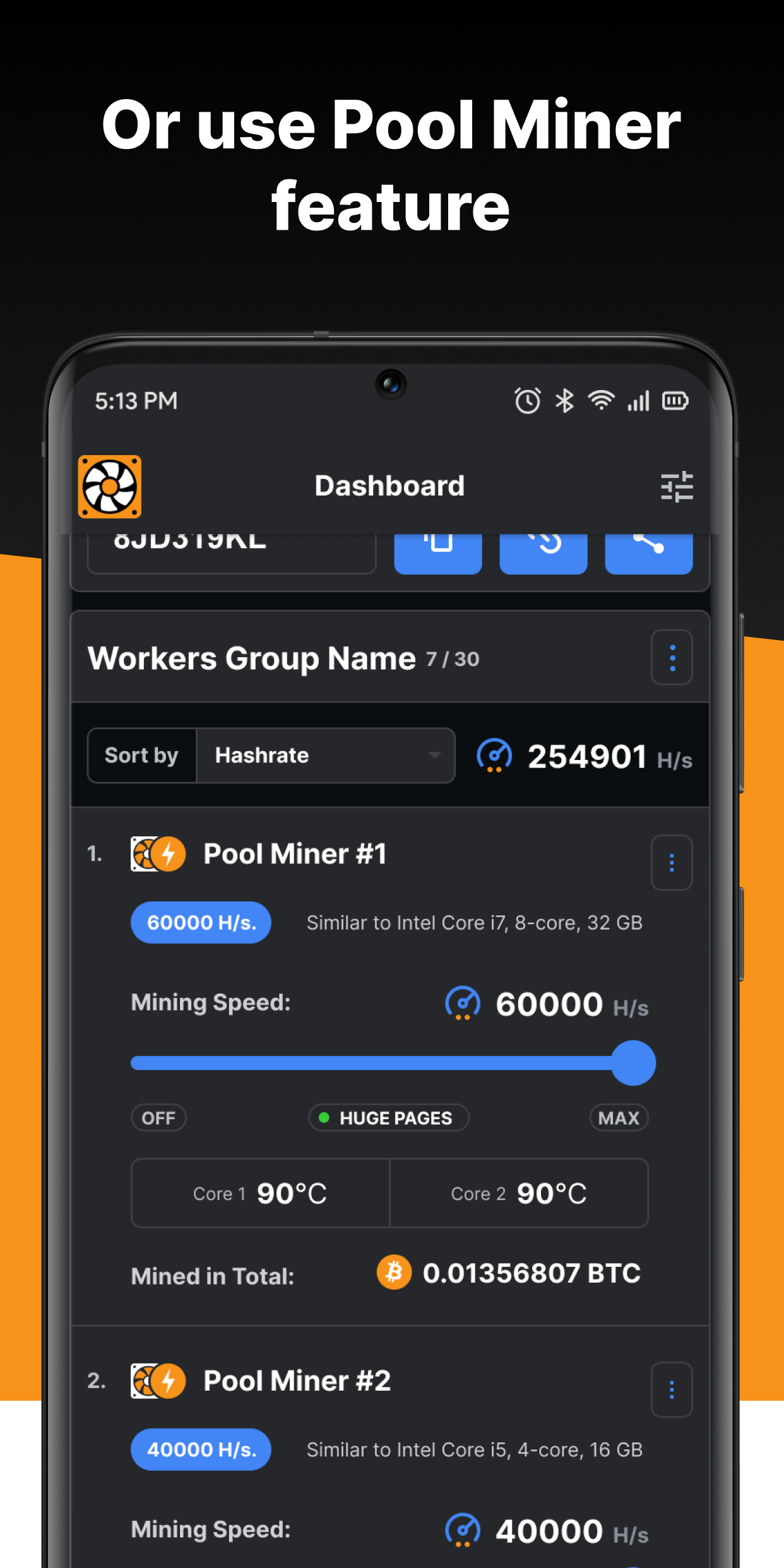 اسکرین شات 3 برنامه CryptoTab Farm: Digital Gold