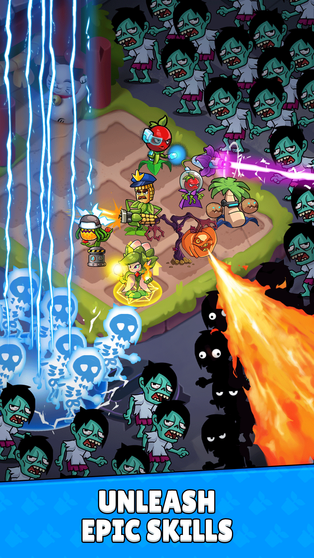 اسکرین شات 5 بازی Flower vs zombie: City Defense