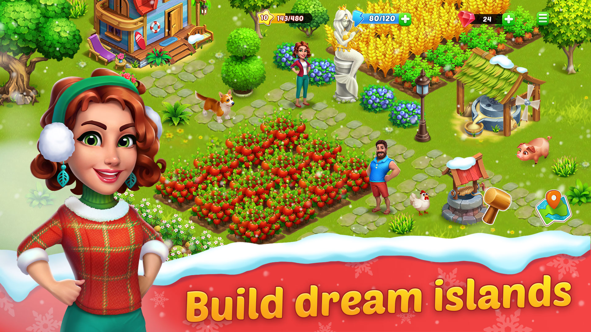 اسکرین شات 1 بازی Kong Island: Farm & Survival