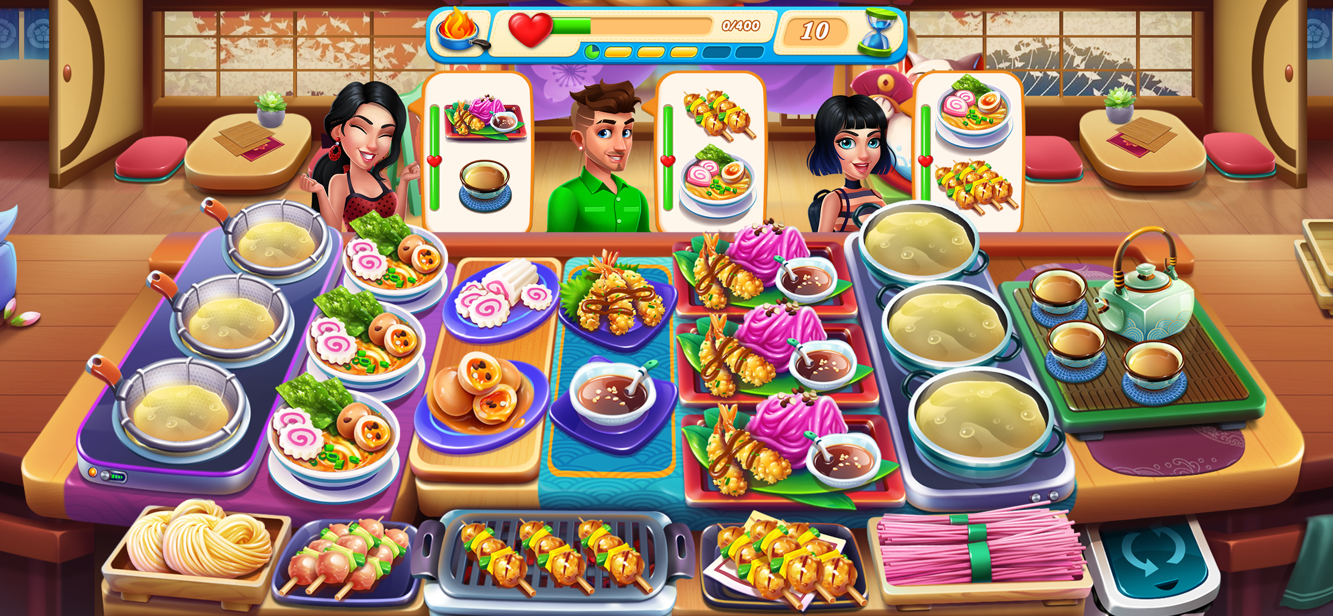 اسکرین شات 3 بازی Cooking Love - Chef Restaurant