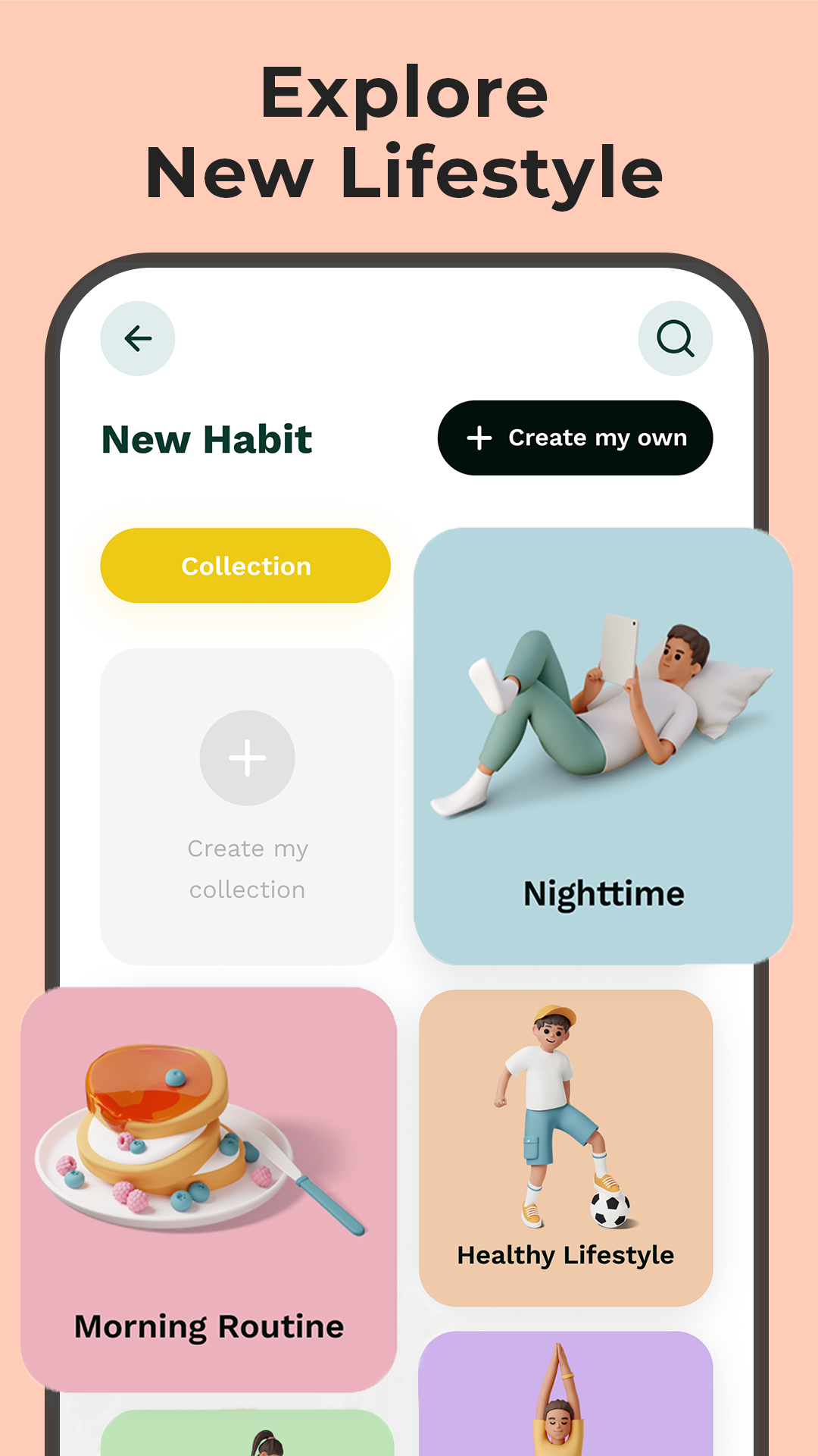 اسکرین شات 3 برنامه Habit Goals: Habit Tracker