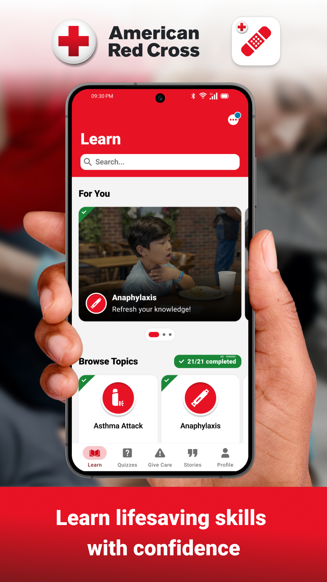 اسکرین شات 1 برنامه First Aid: American Red Cross
