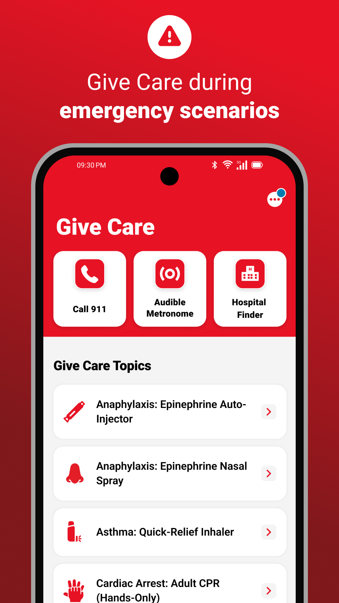 اسکرین شات 4 برنامه First Aid: American Red Cross