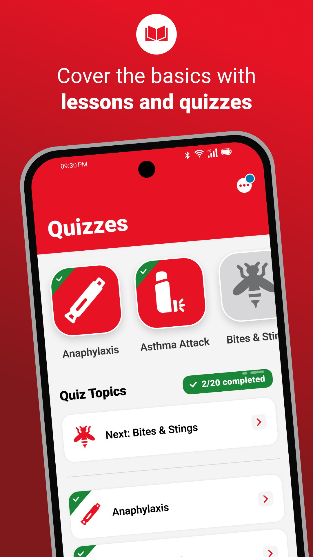 اسکرین شات 2 برنامه First Aid: American Red Cross