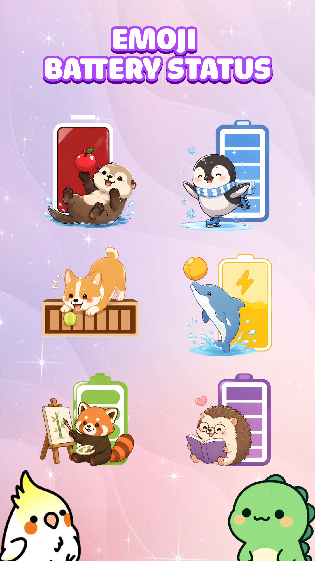اسکرین شات 3 برنامه Emoji Battery Icon Customize