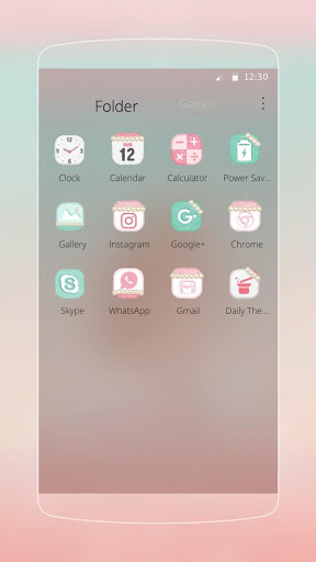 اسکرین شات 3 برنامه Cute Girl Theme