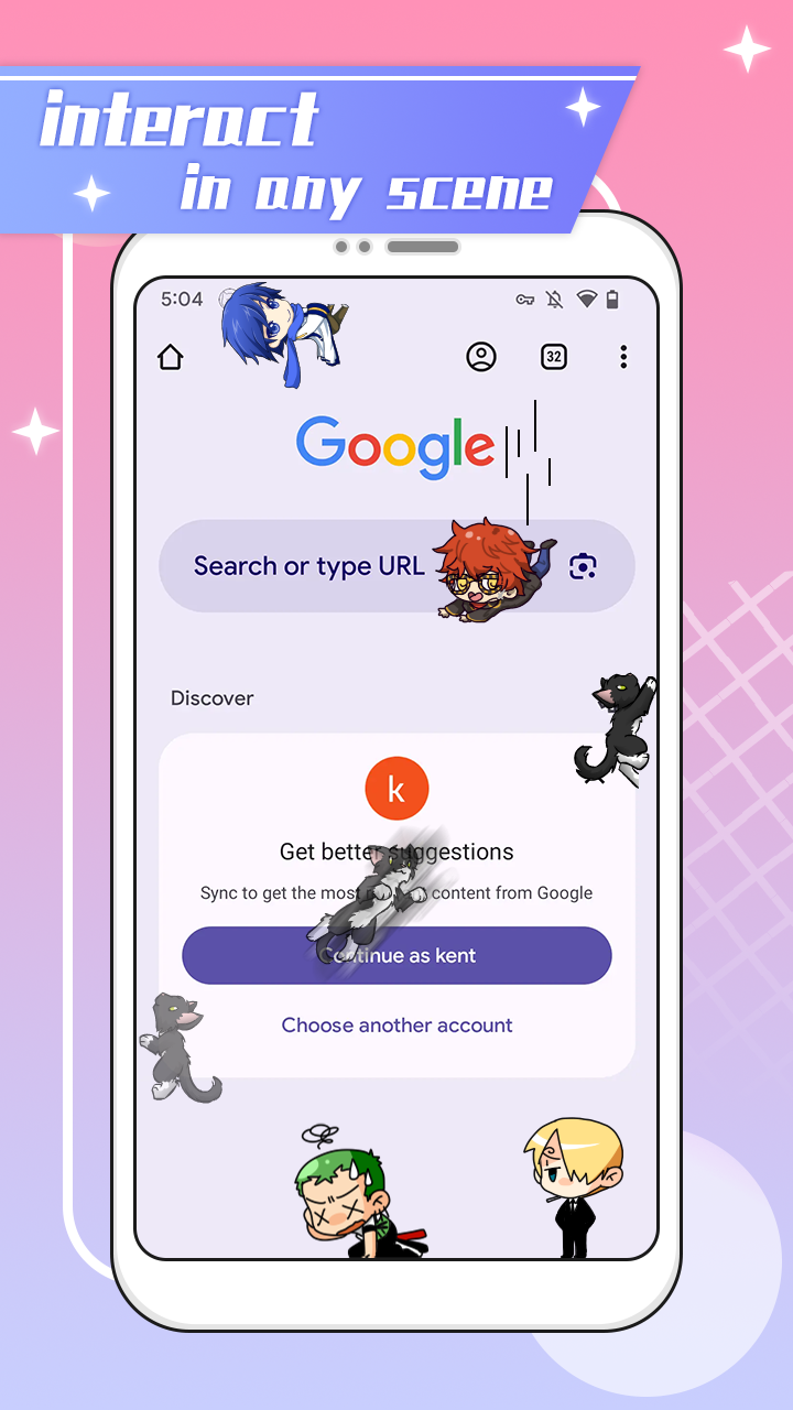 اسکرین شات 2 برنامه Shimeji - DIY my lovely friend