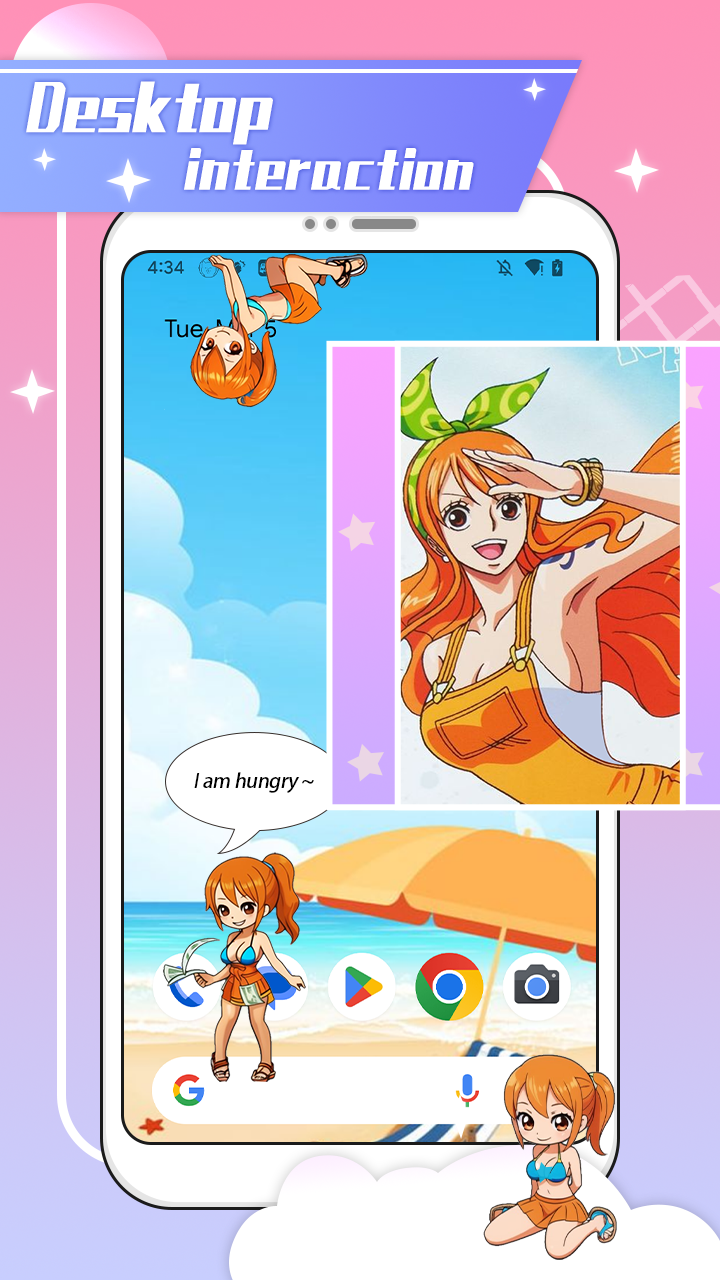 اسکرین شات 3 برنامه Shimeji - DIY my lovely friend