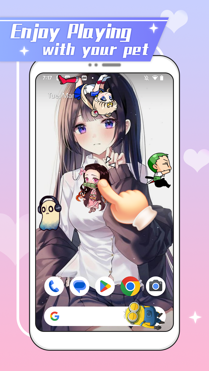 اسکرین شات 4 برنامه Shimeji - DIY my lovely friend