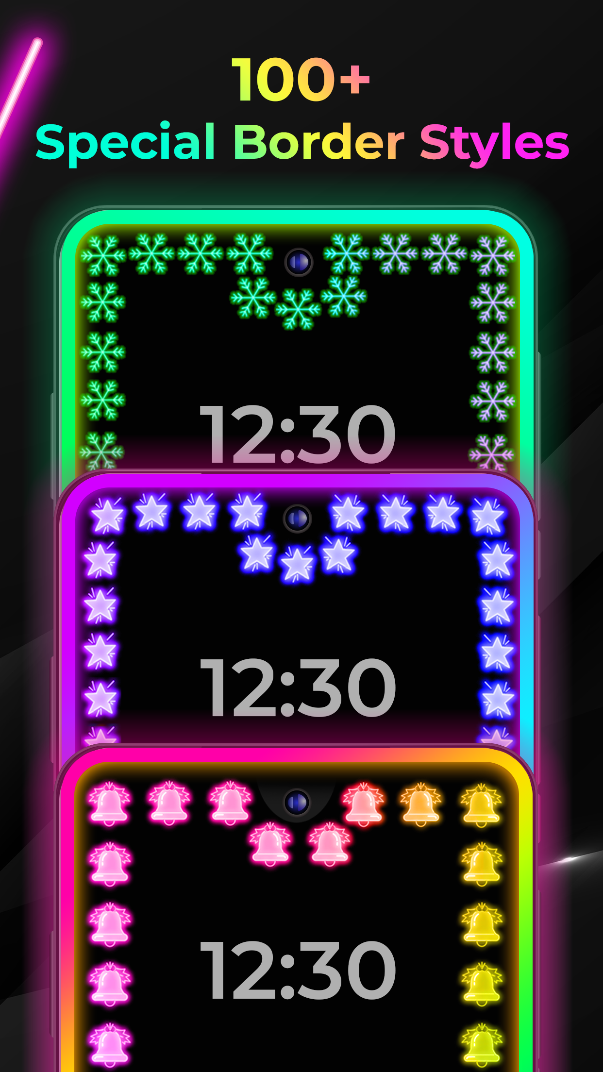 اسکرین شات 3 برنامه Edge Lighting: LED Borderlight