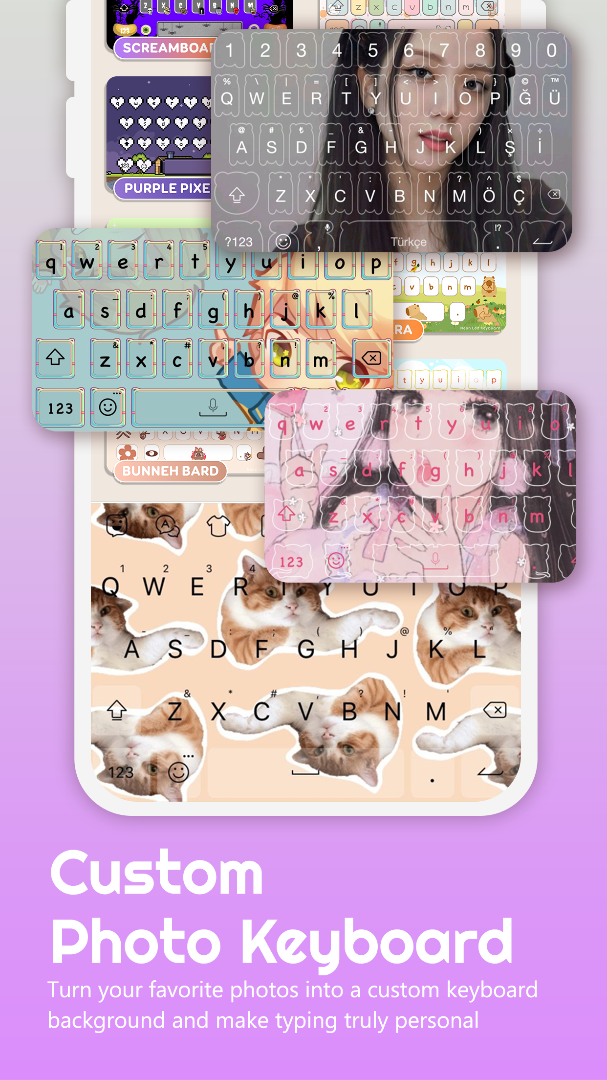 اسکرین شات 5 برنامه Emoji Keyboard: Themes & Fonts